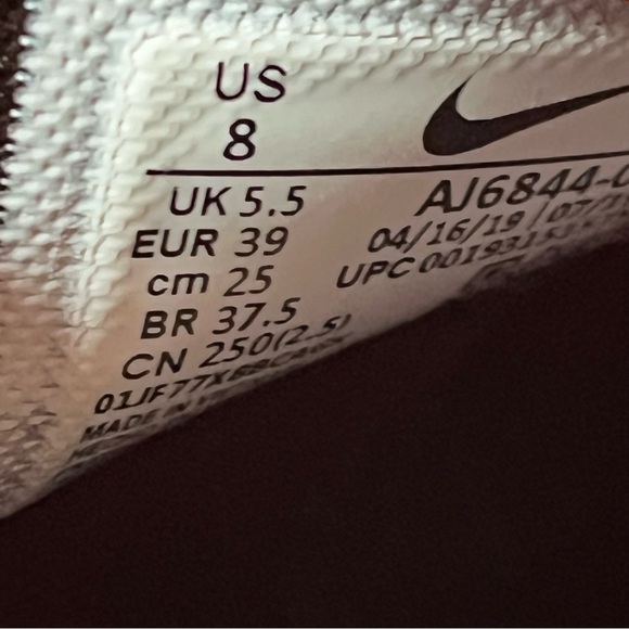 Nike Joyride Optik Black Low Top Zip Up Sneakers Women’s Size 8 Black Shoes - Picture 10 of 11